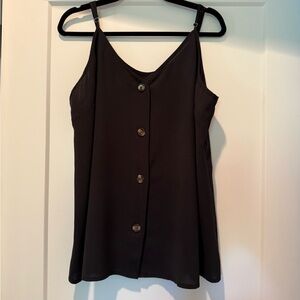 Elegant Black Button-Down Women's Top